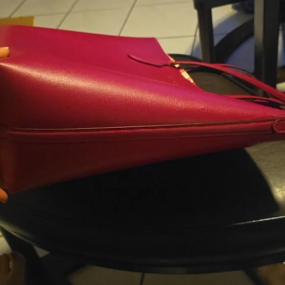 Kate Spade Bleecker Pineapple Pop Large Tote, Wild Raspberry Multi - Picture 4 of 8